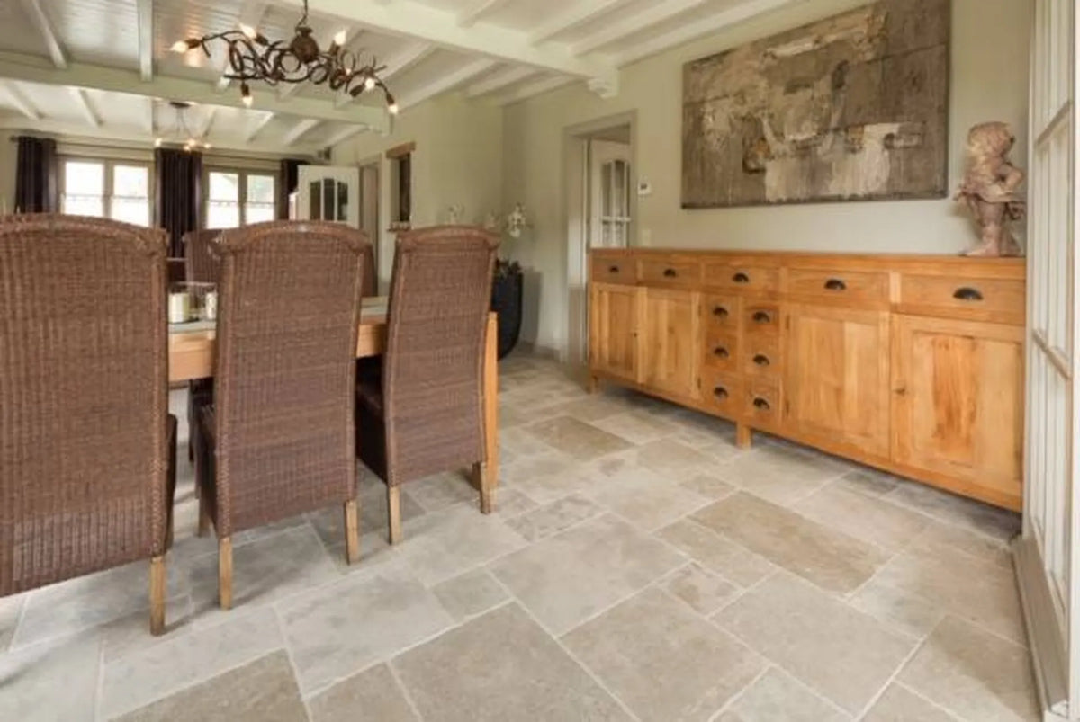 Sol intérieur en pierre Atlas beige