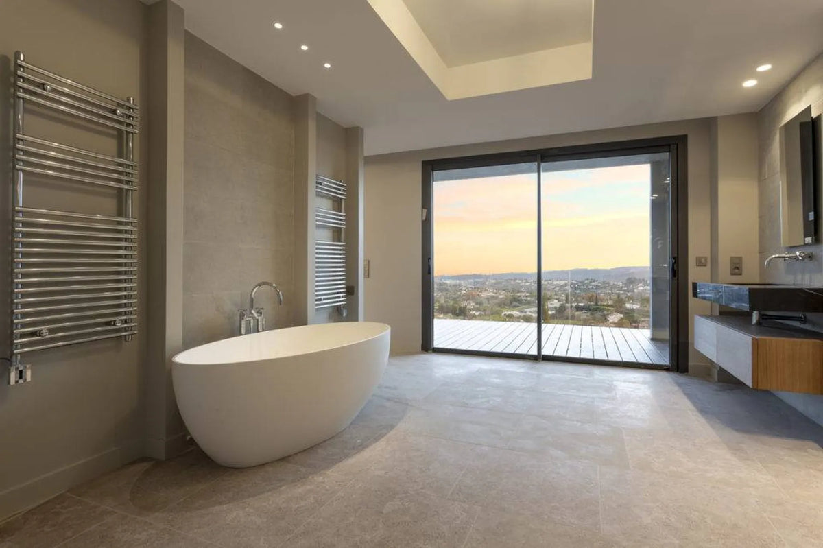 Dallage intérieur Château Villebois finition brossée